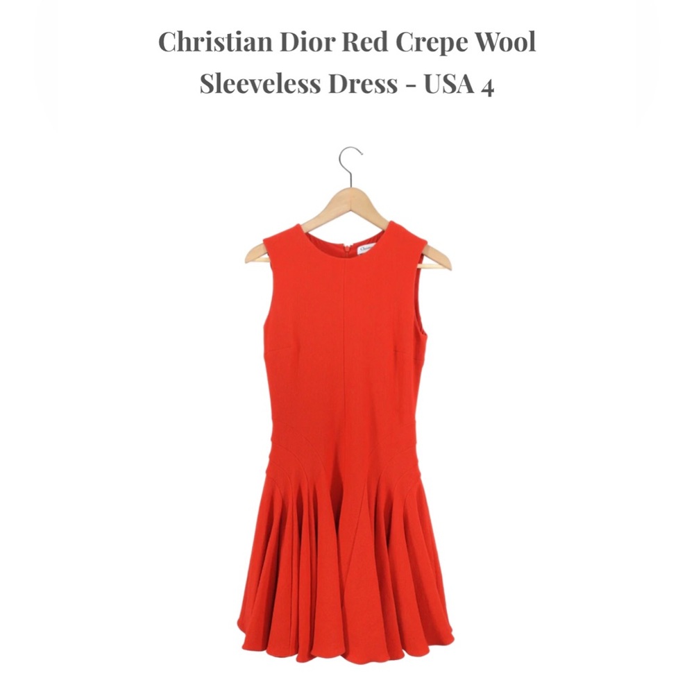 Red Christian Dior Dress